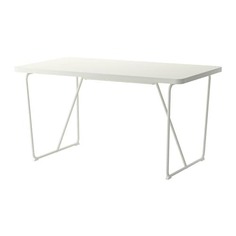 РЮДЕБЭКК Стол, белый, Бэккарид белый Ikea