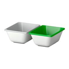 ВАРЬЕРА Контейнер, зеленый, серый Ikea