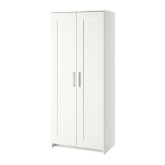 БРИМНЭС Шкаф платяной 2-дверный, белый Ikea