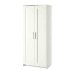 БРИМНЭС Шкаф платяной 2-дверный, белый Ikea