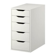 АЛЕКС Тумба с ящиками, белый Ikea