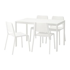 МЕЛЬТОРП / ТЕОДОРЕС Стол и 4 стула, белый Ikea