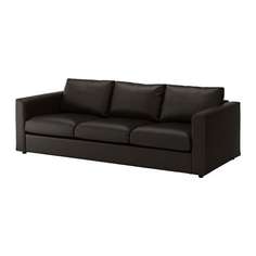 ВИМЛЕ 3-местный диван, Фарста черный Ikea