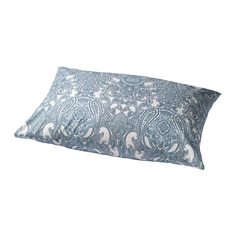 ЙЭТТЕВАЛЛМО Наволочка, белый, синий Ikea