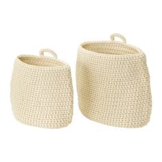 НОРДРЭНА Набор корзин,2 штуки, белый с оттенком Ikea