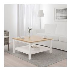 ХЕМНЭС Журнальный стол, белая морилка, светло-коричневый Ikea