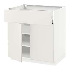 МЕТОД / МАКСИМЕРА Напольный шкаф+ящик/2дверцы, белый, Веддинге белый Ikea
