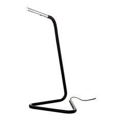 ХОРТЕ Рабочая лампа, светодиодная, черный, серебристый Ikea