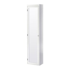 СИЛВЕРОН Высокий шкаф с зеркальной дверцей, белый Ikea