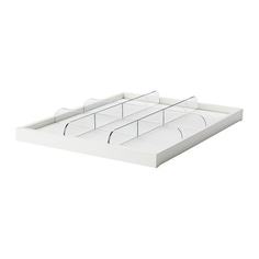 КОМПЛИМЕНТ Выдвижная полка с разделителем, белый, прозрачный Ikea