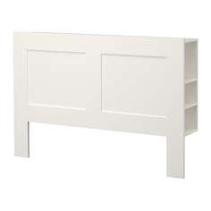 БРИМНЭС Изголовье с полкой, белый Ikea