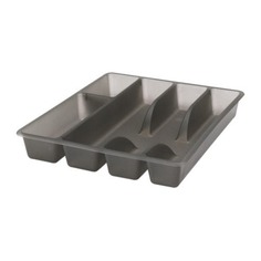 СМЭККЕР Лоток для столовых приборов, серый Ikea