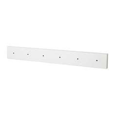 ЛУРТ Вешалка/6 крючков, белая морилка Ikea