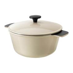 СЕНИОР Казан с крышкой, белый с оттенком Ikea