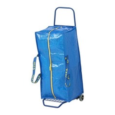 ФРАКТА Тележка с сумкой, синий Ikea