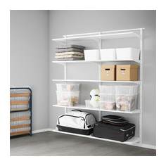 АЛЬГОТ Настенная шина/полки, белый Ikea