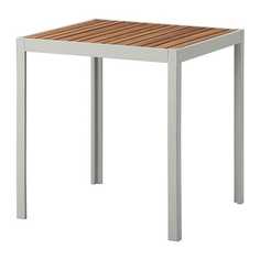 ШЭЛЛАНД Садовый стол, светло-коричневый, светло-серый Ikea