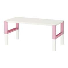ПОЛЬ Письменный стол, белый, розовый Ikea