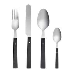МОГЕН Столовый набор,24 предмета, черный Ikea