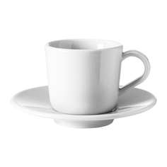 ИКЕА/365+ Чашка для кофе эспрессо с блюдцем, белый Ikea