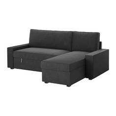 ВИЛАСУНД Диван-кровать с козеткой, Хилларед антрацит Ikea