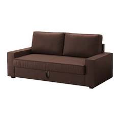 ВИЛАСУНД 3-местный диван-кровать, Бурред темно-коричневый Ikea
