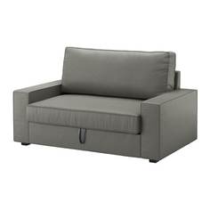ВИЛАСУНД 2-местный диван-кровать, Бурред серо-зеленый Ikea