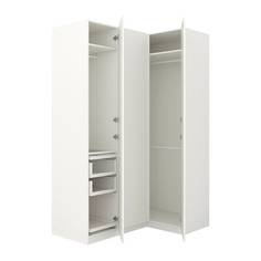 ПАКС Гардероб угловой, белый, Форсанд Марнардаль Ikea