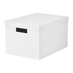 ТЬЕНА Коробка с крышкой, белый Ikea