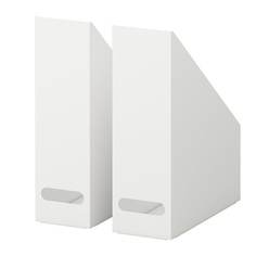 КВИССЛЕ Подставка для журналов, 2 шт, белый Ikea