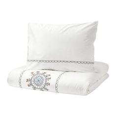 ВЭНСКАПЛИГ Пододеяльник и 1 наволочка, белый ришелье Ikea