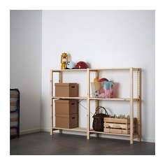 ИВАР 2 секции/полки, сосна Ikea