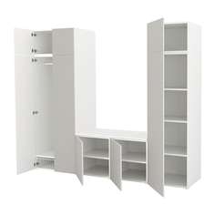 ОПХУС Гардероб, белый, Скатваль светло-серый Ikea