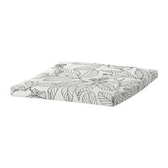 ПОЭНГ Подушка-сиденье на табурет для ног, Висланда черный/белый Ikea