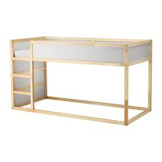 КЮРА Двусторонняя кровать, белый, сосна Ikea
