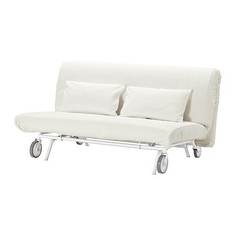 ИКЕА/ПС ЛЁВОС 2-местный диван-кровать, Грэсбу белый Ikea