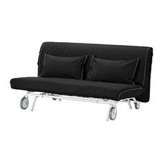 ИКЕА/ПС ЛЁВОС 2-местный диван-кровать, Ванста черный Ikea
