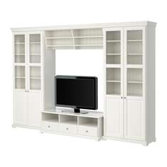 ЛИАТОРП Шкаф для ТВ, комбинация, белый Ikea