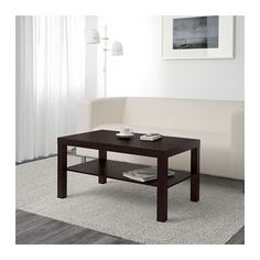 ЛАКК Журнальный стол, черно-коричневый Ikea