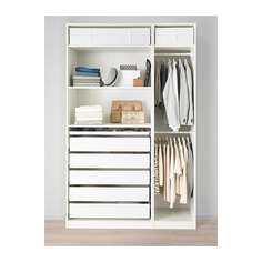 ПАКС Гардероб, белый Ikea