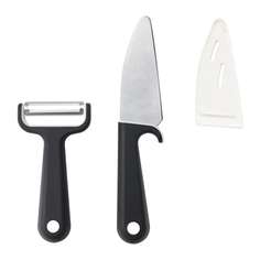 СМОБИТ Нож и нож д/чистки, черный, белый Ikea