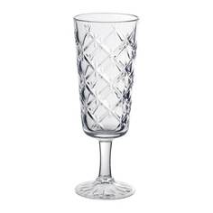 ФЛИМРА Бокал для шампанского, прозрачное стекло, с рисунком Ikea