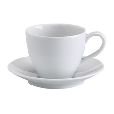 ВЭРДЕРА Чашка кофейная с блюдцем, белый Ikea
