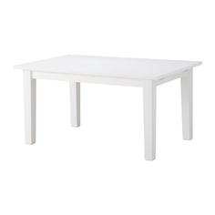 СТУРНЭС Раздвижной стол, белый Ikea