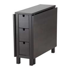 НОРДЕН Стол складной, коричнево-чёрный Ikea