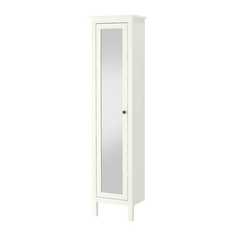 ХЕМНЭС Высокий шкаф с зеркальной дверцей, белый Ikea