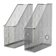 ДОКУМЕНТ Подставка для журналов, 2 шт, серебристый Ikea