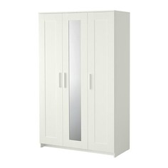 БРИМНЭС Шкаф платяной 3-дверный, белый Ikea