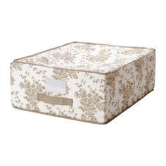 ГАРНИТУР Сумка для хранения, бежевый, белый цветок Ikea