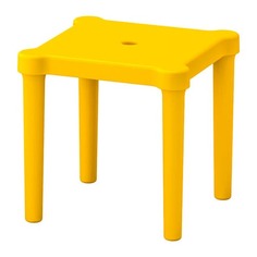 УТТЕР Табурет детский, д/дома/улицы, желтый Ikea